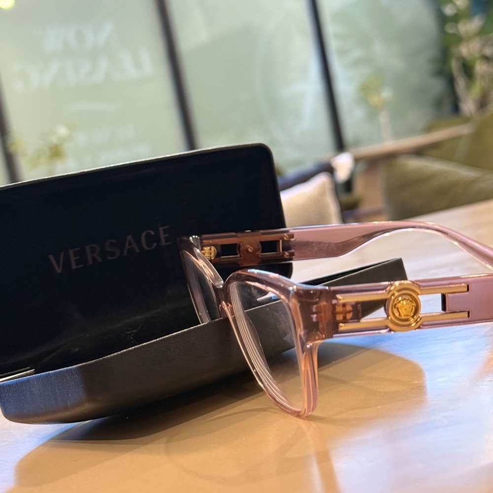 Versace Blush Frames with Gold Details